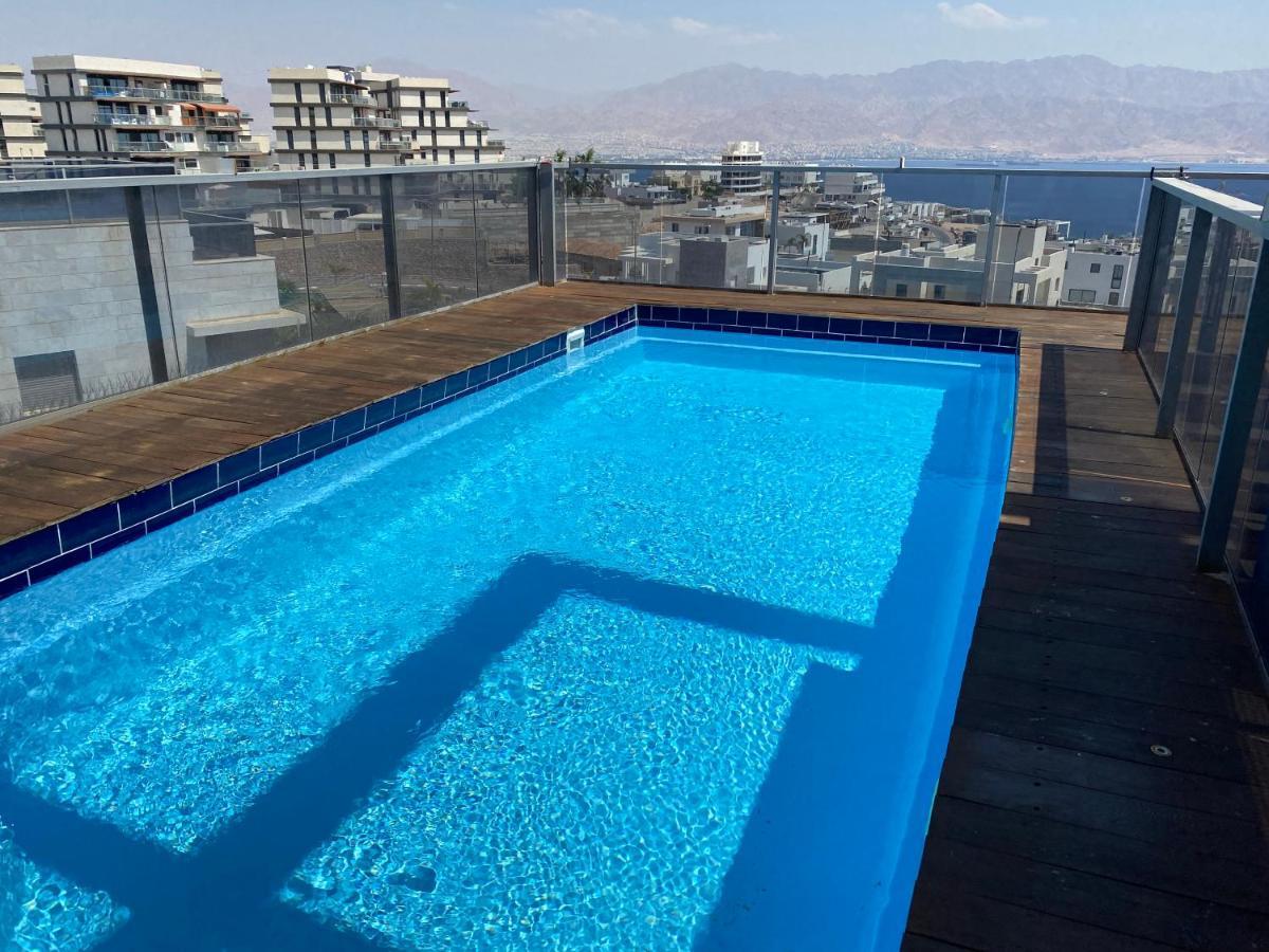 Stunning Penthouse With Sea Views And Private Heated Pool Apartment เอลัต ภายนอก รูปภาพ