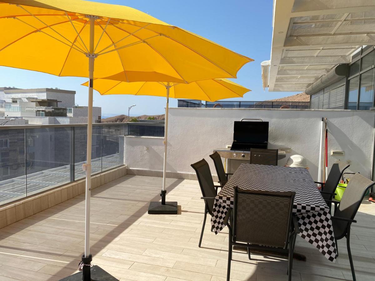 Stunning Penthouse With Sea Views And Private Heated Pool Apartment เอลัต ภายนอก รูปภาพ