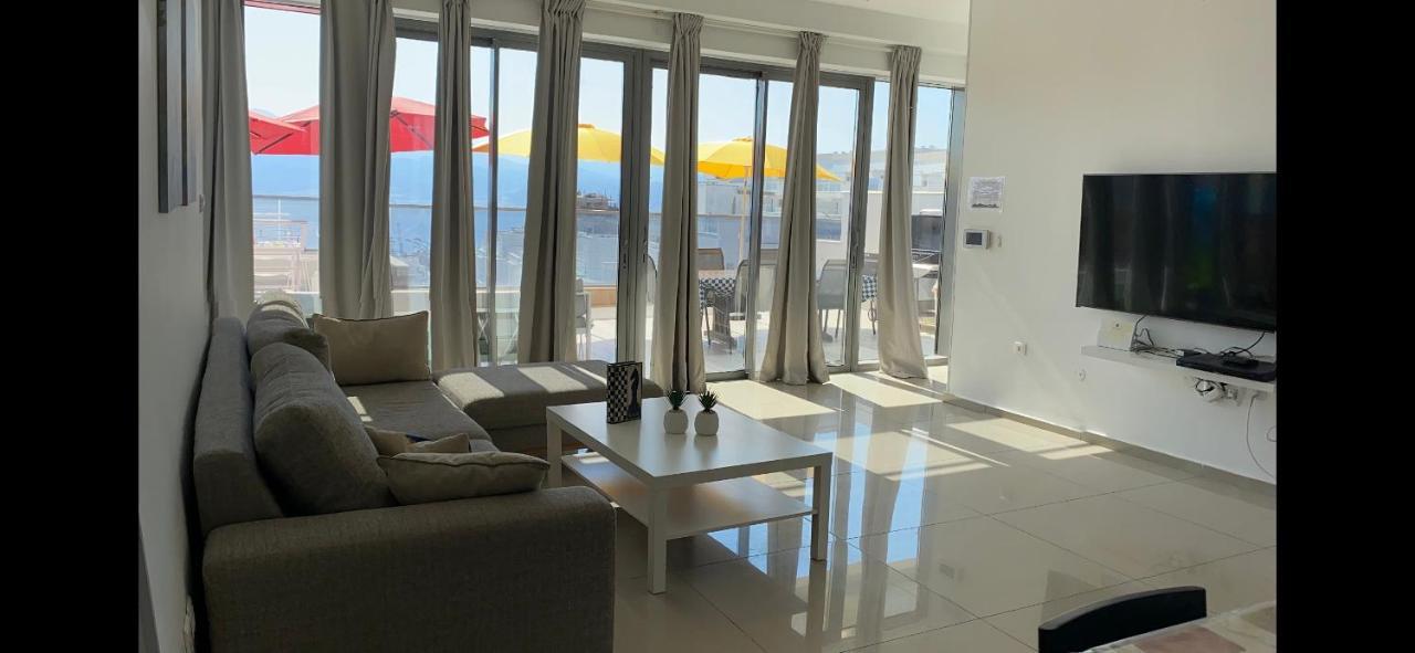Stunning Penthouse With Sea Views And Private Heated Pool Apartment เอลัต ภายนอก รูปภาพ